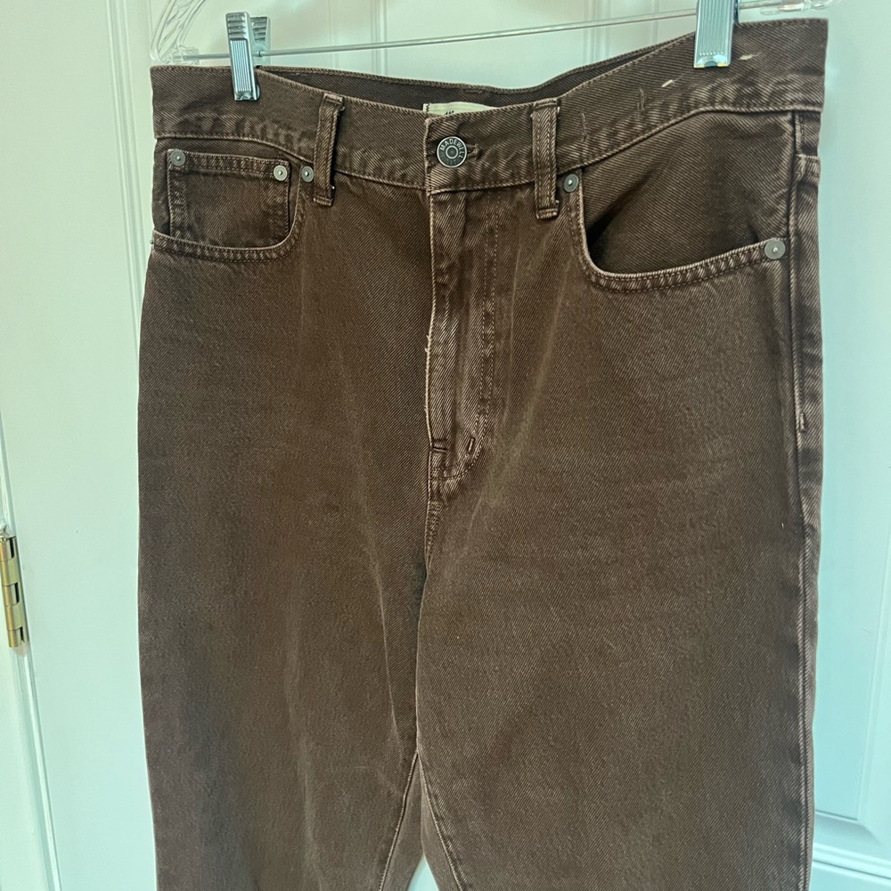 Madewell 90s high rise straight jeans in brown NWOT size 29 - Picture 5 of 9